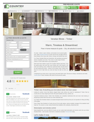 Timber Venetian Blinds | Warm, Timeless & Streamlined