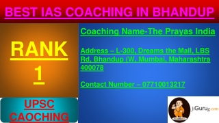 BEST IAS COACHING IN BHANDUP