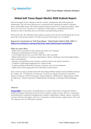 Soft Tissue Repair Market Forecasts to 2028