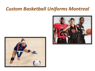 Custom Basketball Uniforms Montreal