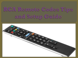 RCA Remote Codes Tips And Setup Guide