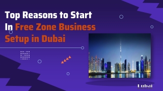 Top Reasons to Start In Free Zone Business Setup in Dubai