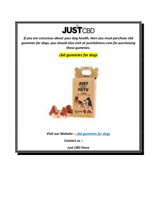 cbd gummies for dogs