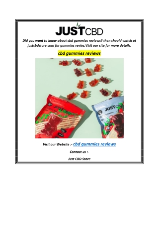 cbd gummies reviews