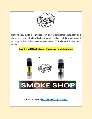 Buy Delta 8 Cartridges | Expresssmokeshop.com