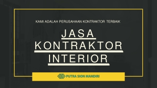 jasa kontraktor interior