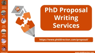 PhD Proposal Writing Services