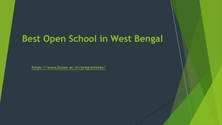 Best Open School in West Bengal