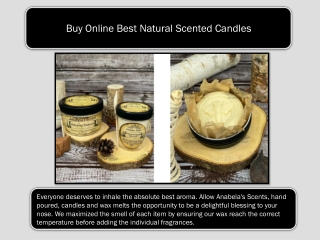 Buy Online Best Natural Scented Candles