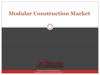 Modular Construction Market