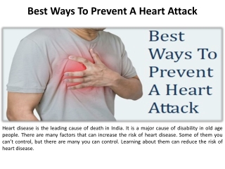 How to Prevent a Heart Attack