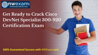Cisco 300-920 | DEVNET Specialist Exam | Free DEVWBX Exam Questions