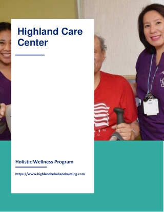 Want to get some amazing information about Holistic Wellness Program by Highland