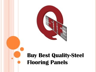 Buy Best Quality-Steel Flooring Panels - www.qatarsteelfactory.com