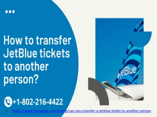 Can You Transfer a JetBlue Ticket To Another Person