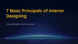7 basic principle of interior Designing