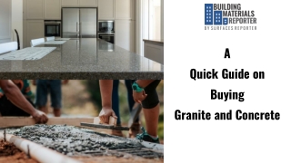 A quick guide on buying granite and concrete