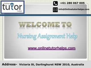 Nursing Assignment Help PPT