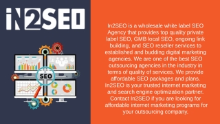 SEO Outsourcing Company - In2SEO