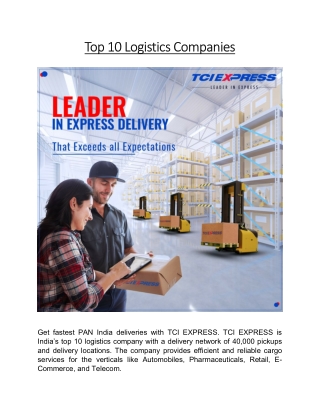 Top 10 Logistics Companies