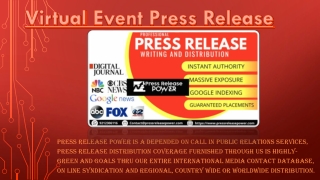 Best Virtual Event Press Release Service