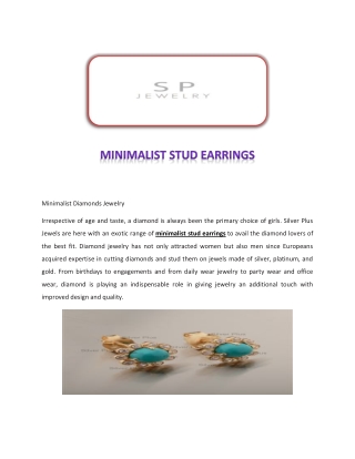 Minimalist Stud Earrings - Silver Plus Jewelry