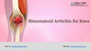 Rheumatoid Arthritis for knee | Dr Niraj Vora