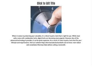 Digital Safe vs. Combination Safe – Which one is better?