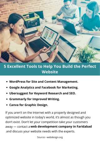 5 Excellent Tools to Help You Build the Perfect Website