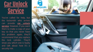 Car Unlock Service