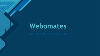 Requirements Traceability Matrix