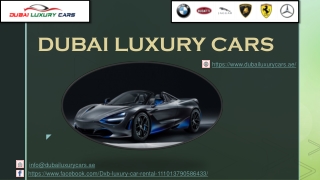 DUBAI LUXURY CARS