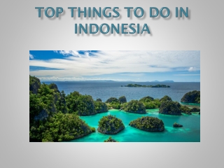 Top Things To Do in Indonesia