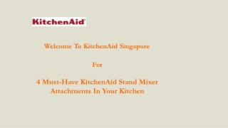 KitchenAid Stand Mixer Attachments