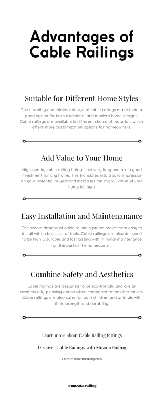 Advantages of Cable Railings