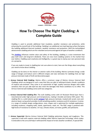 How To Choose The Right Cladding A Complete Guide-converted