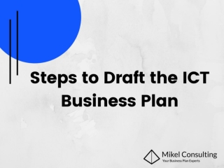 Steps to Draft the ICT Business Plan