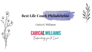 Best Life Coach Philadelphia – Carica E. Williams