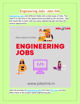 Engineering Jobs - Jobs link