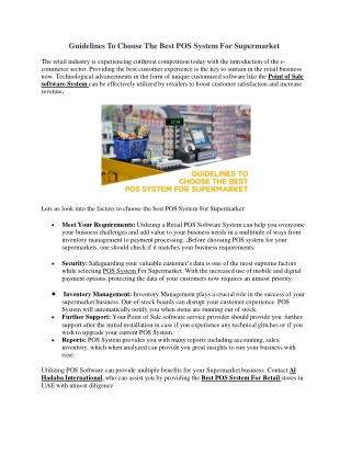 Steps to choose the best POS system for Supermarket-converted-converted