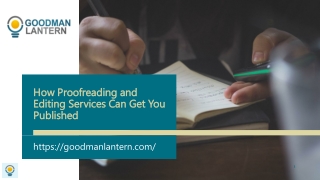 How Proofreading and Editing Services Can Get You Published