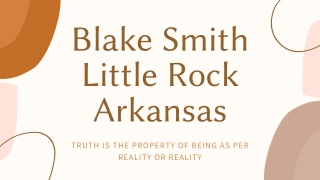 Blake Smith Little Rock Arkansas