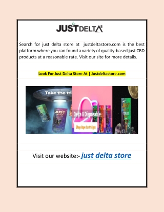 Look For Just Delta Store At | Justdeltastore.com