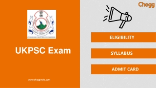 Uttarakhand Public Service Commission (UKPSC)
