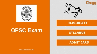 Odisha Public Service Commission (OPSC)