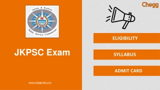 Jammu & Kashmir Public Service Commission (JKPSC)