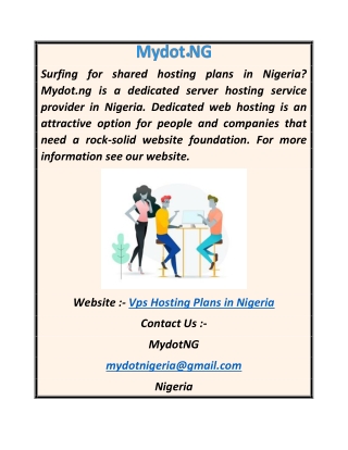 VPS Hosting Plans in Nigeria  Mydot.ng
