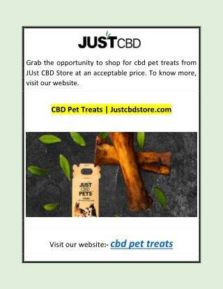 CBD Pet Treats | Justcbdstore.com