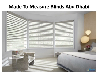 Made To Measure Blinds Abu Dhabi