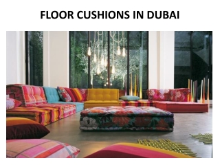 FLOOR CUSHIONS IN DUBAI